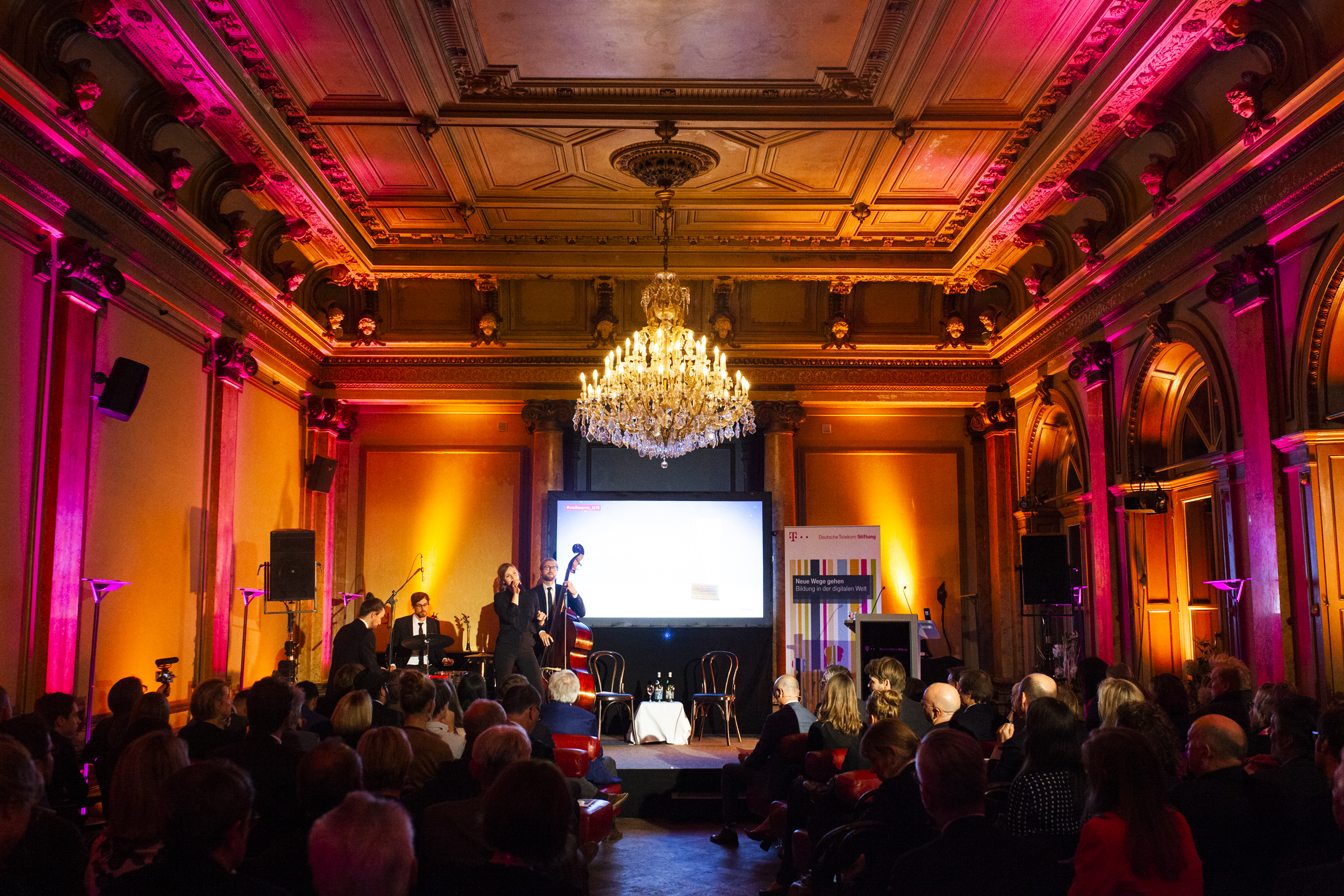 Jazzband in Berlin macht Musik.