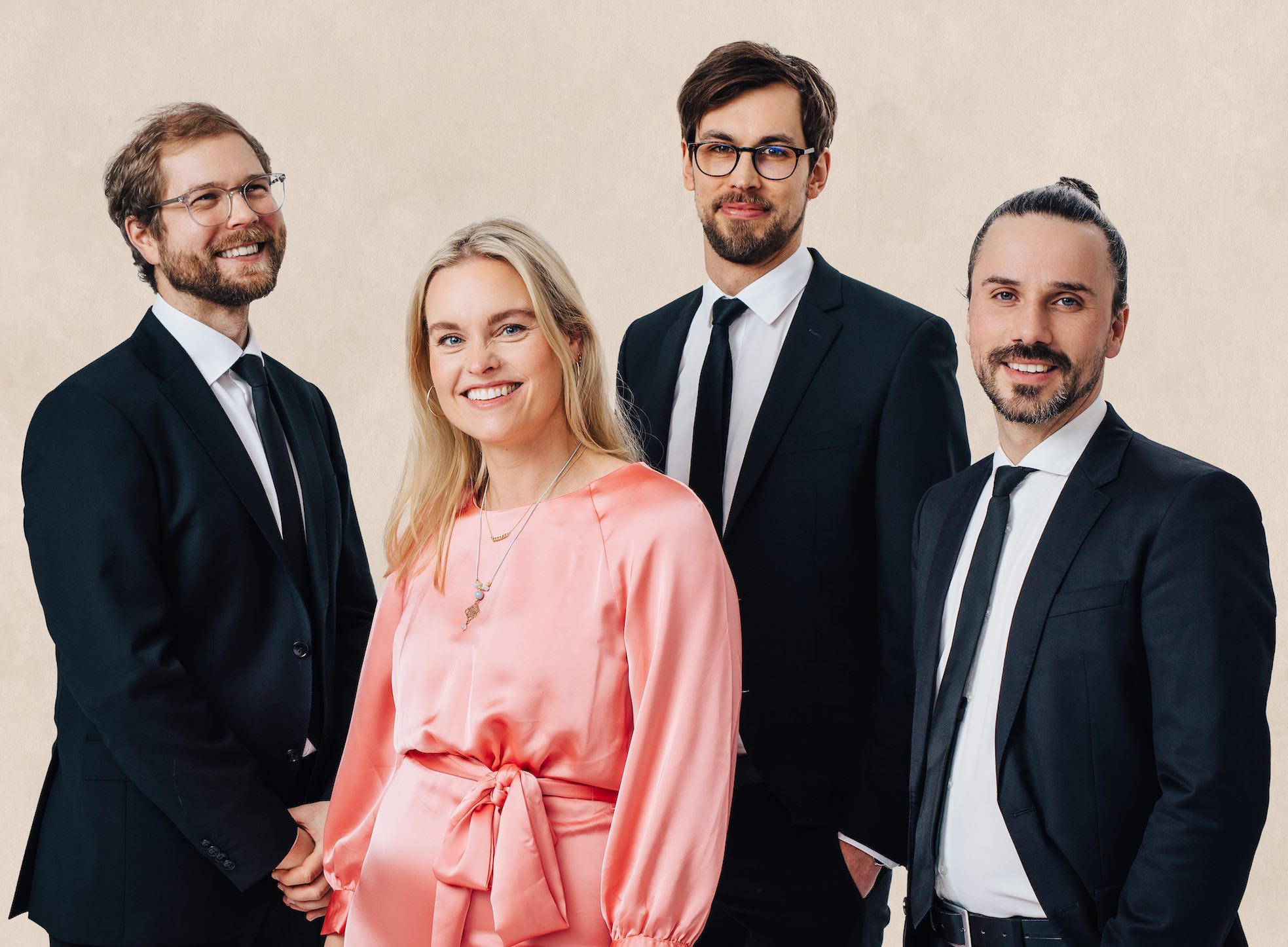 4 Profimusiker der Grammophon Jazzband für Hochzeiten in Hannover.